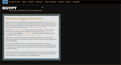 Desktop Screenshot of egyptproductions.com