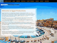 Tablet Screenshot of egyptproductions.com